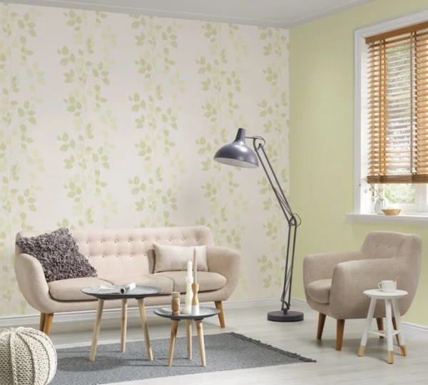 P-87213238088084-20260405114710.webp Unyqoos® Wit vliesbehang met bloemendessin voor eenvoudig aan te brengen muurdecoratie