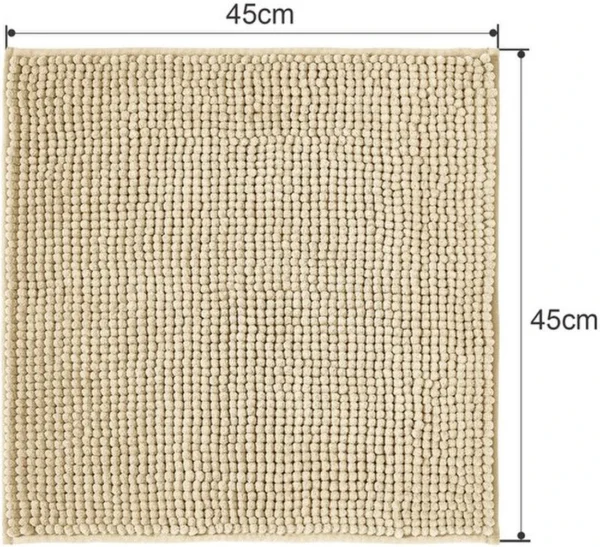 Unyqoos® Zachte en Absorberende Chenille Badmat voor Douche en Badkuip, Antislip en Wasbaar