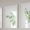Unyqoos® Set van drie botanische posters met eucalyptusmotief voor interieurdecoratie, groente