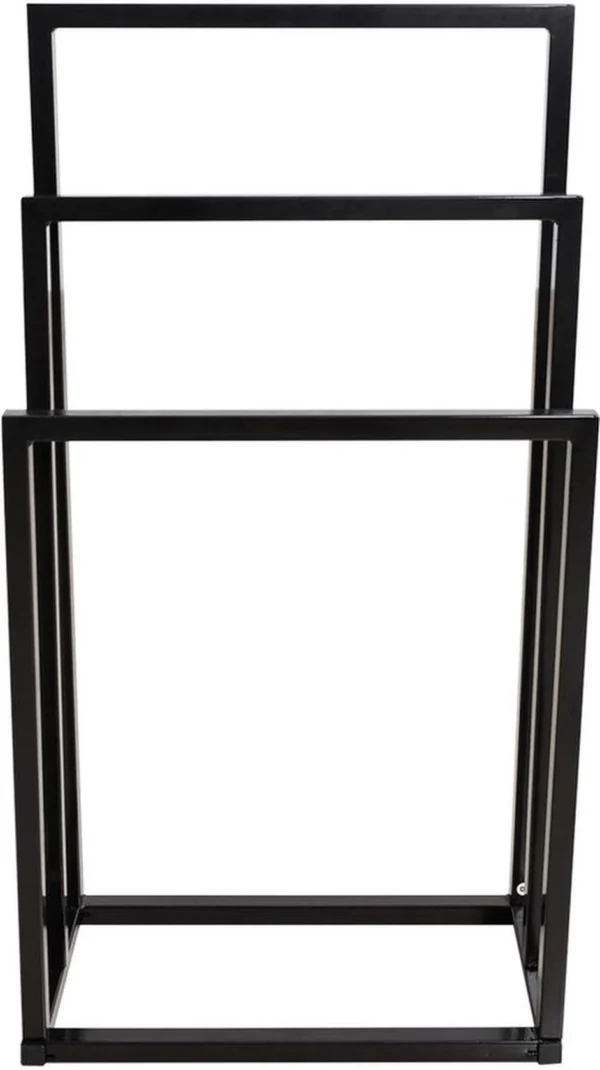 Unyqoos® Metalen handdoekenrek met drie stangen voor optimaal ruimtegebruik in badkamer