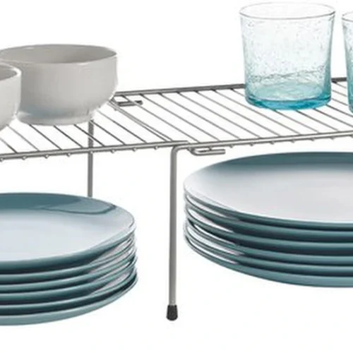 P-87213238121190-20260406100429.webp Unyqoos® Verstelbare Keuken- en Kasten Organizer voor Optimaal Ruimtegebruik, Zilvergrijs