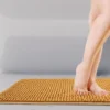 Unyqoos® Zachte Antislip Badmat in Okergeel - Comfort en Veiligheid voor de Badkamer