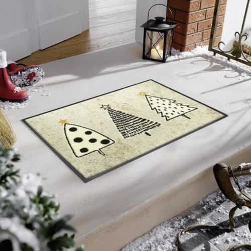Unyqoos® Stijlvolle en Wasbare Deurmat voor Binnen en Buiten Gebruik, beige, 40*60 cm