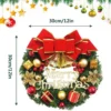 Unyqoos® Handgemaakte feestelijke kerstkrans voor deur of tafel, 30 cm decoratie