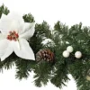 Unyqoos® Decoratieve kerstslinger met dennentakken en zilveren accenten voor binnengebruik