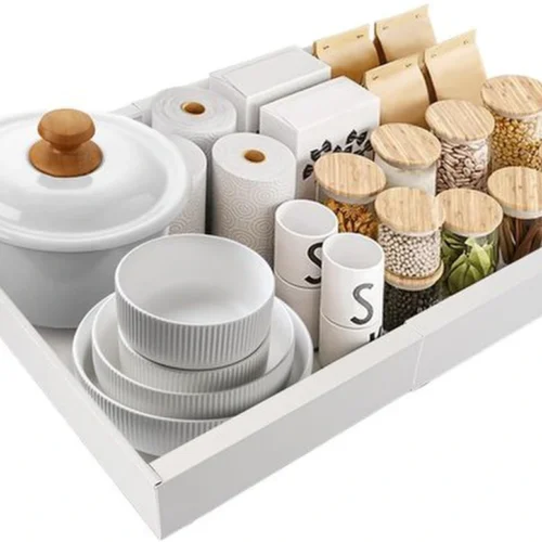 P-87213238222930-20260406095629.webp Unyqoos® Ruimtebesparende uittrekbare lade voor keuken en badkamer organisatie