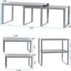 Unyqoos® Uitbreidbaar en stapelbaar metalen keukenrek voor optimale organisatie