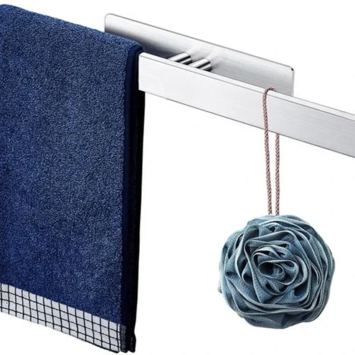P-87213238247920-20260405182734.webp Unyqoos® Zelfklevende roestvrijstalen handdoekhouder voor badkamer en keuken
