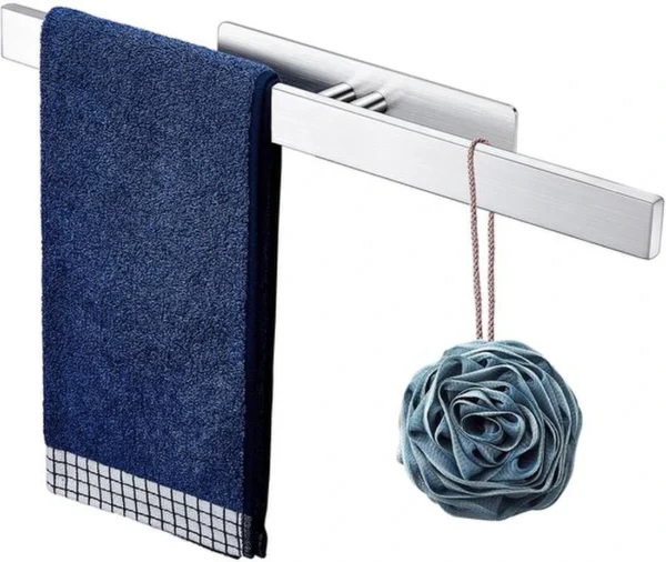 P-87213238247920-20260405182734.webp Unyqoos® Zelfklevende roestvrijstalen handdoekhouder voor badkamer en keuken