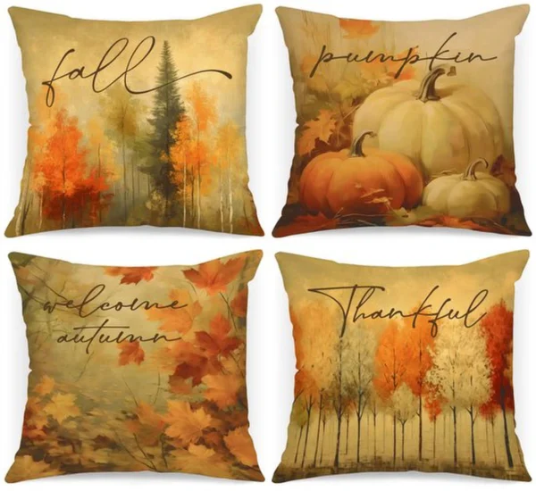 P-87213238266970-20260406113039.webp Unyqoos® Set van vier decoratieve herfstkussenslopen voor sfeervolle woondecoratie