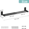 P-87213238276181-20260405184344.webp Unyqoos® Uittrekbare handdoekhouder zonder boren met 2 opbergvakken en 2 stangen voor badkamer en keuken