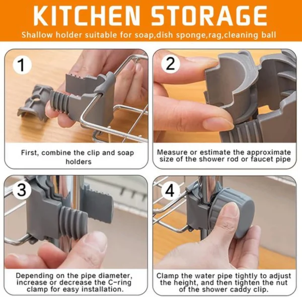 P-87213238281341-20260405173849.webp Unyqoos® Set van drie verstelbare doucheplanken voor badkamer en keuken zonder boren