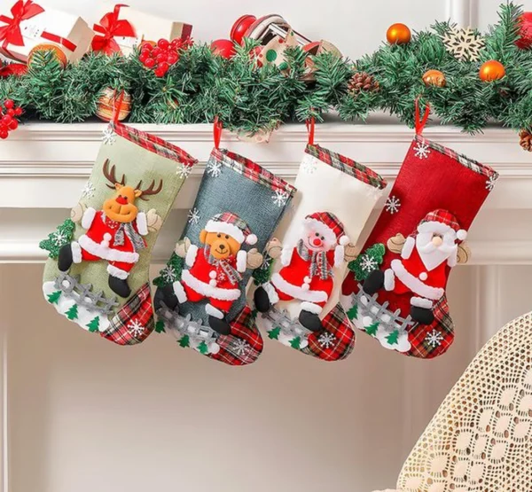 P-87213238285852-20260406092716.webp Unyqoos® Vierdelige set kerstlaarzen voor decoratie van boom, open haard en meer