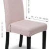 Unyqoos® Elastische en Moderne Stoelhoezen voor Feesten en Evenementen, Set van 4