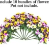 Unyqoos® Realistische kunstbloemen voor binnen en buiten in levendige gele en witte tinten