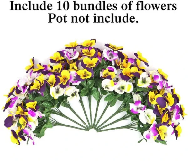 Unyqoos® Realistische kunstbloemen voor binnen en buiten in levendige gele en witte tinten