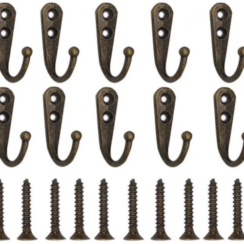 P-87213238298890-20260406115953.webp Unyqoos® Set van 10 stijlvolle vintage metalen wandhaken voor diverse toepassingen