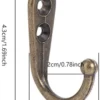 Unyqoos® Set van 10 stijlvolle vintage metalen wandhaken voor diverse toepassingen