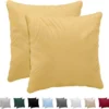 Unyqoos® Set van twee ultrazachte kussenslopen 50x50 cm in ademend katoen-jersey