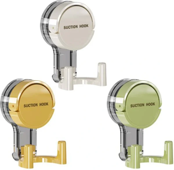 Unyqoos® Set van drie multifunctionele zuignaphaken voor badkamer en keuken zonder boren