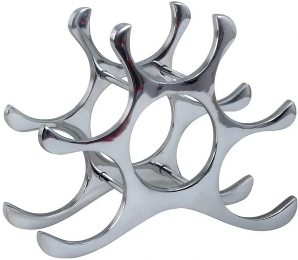 P-87213238344322-20260406110013.webp Unyqoos® Stijlvol metalen wijnrek voor het opbergen van zes flessen in huis