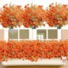 Unyqoos® Set van 24 Bundels Realistische Kunstbloemen voor Herfstdecoratie Buiten