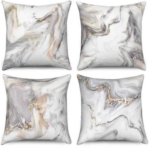 P-87213238428710-20260406113632.webp Unyqoos® Set van 4 moderne kussenslopen met marmertextuur voor sierkussens