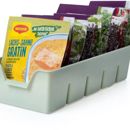 P-87213238444930-20260406100015.webp Unyqoos® Stapelbare kunststof kruidenhouder voor efficiënte keukenorganisatie