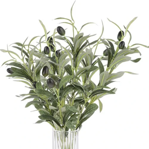 P-87213238449290-20260405140757.webp Unyqoos® Set van 10 Realistische Kunst Olijftakken voor Decoratie Binnen en Buiten, 30 cm