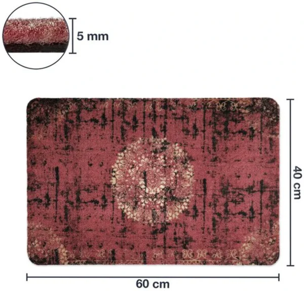 Unyqoos® Absorberende Antislip Deurmat in Oosterse Stijl voor Binnen en Buiten - 40 x 60 cm