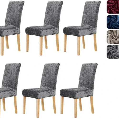 P-87213238485450-20260405184723.webp Unyqoos® Wasbare en elastische stoelhoezen van fluweel voor diverse stoelen in set van 6
