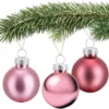 P-87213238492454-20260406093126.webp Unyqoos® Set van 20 glazen mini-kerstballen in oudroze voor feestelijke boomdecoratie