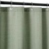 P-87213238509510-20260403114157.webp Unyqoos® Waterafstotend douchegordijn met wafelpatroon en metalen ringen