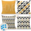 P-87213238510020-20260406113743.webp Unyqoos® Set van 4 weerbestendige kussenslopen met boho-patronen voor binnen en buiten
