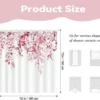 P-87213238510712-20260403114211.webp Unyqoos® Roze douchegordijn met eucalyptusprint voor een stijlvolle badkamerinrichting
