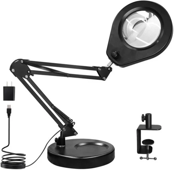 P-87213238525590-20260331100136.webp Unyqoos® Verstelbare Led-vergrootlamp met Stabiele Klem voor Precisiewerk en Hobby's