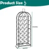 P-87213238562744-20260406110213.webp Unyqoos® Vrijstaand metalen wijnrek voor 23 flessen ideaal voor keuken of bar