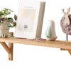 Unyqoos® Decoratieve zwevende wandplank van eikenhout met stevige houders voor elke ruimte