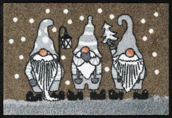 P-87213238589950-20260406092434.webp Unyqoos® Wasbare deurmat met winterkabouters voor binnen en buitengebruik 40x60 cm, bruin