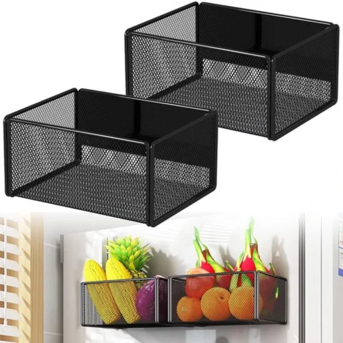 P-87213238591070-20260406101725.webp Unyqoos® Set van twee magnetische opbergrekken voor keuken en kantoororganisatie