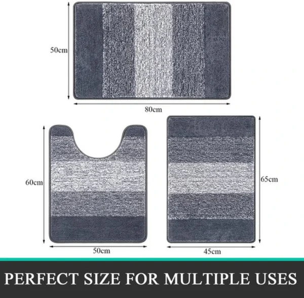 Unyqoos® Complete Luxe Badkamermat Set met Superzachte Microvezel en Antislip Functie