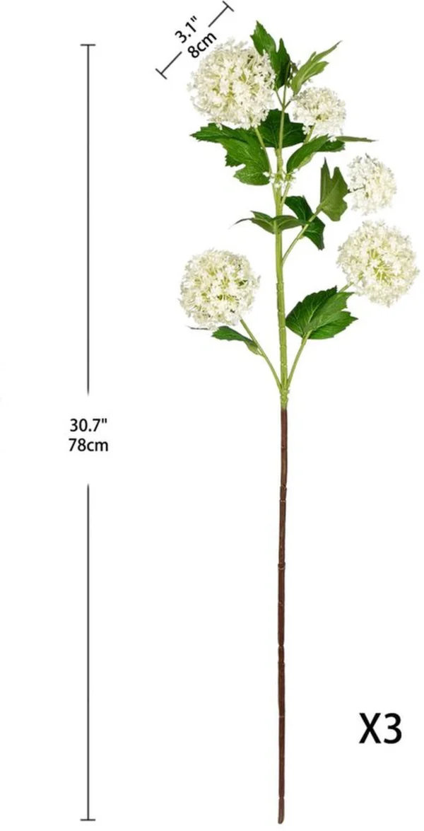 Unyqoos® Set van Lenteachtige Viburnum Kunstbloemen voor Diverse Decoraties