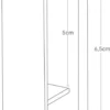 Unyqoos® Set van drie minimalistische wandhaken in wit voor veelzijdig gebruik