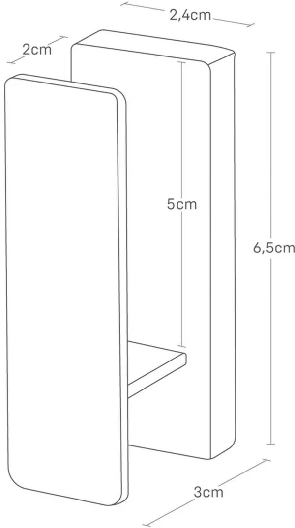 Unyqoos® Set van drie minimalistische wandhaken in wit voor veelzijdig gebruik