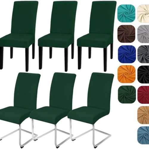 P-87213238628240-20260405184625.webp Unyqoos® Set van 6 elastische stoelhoezen voor veelzijdige bescherming van stoelen