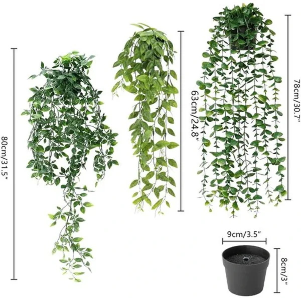 P-87213238649964-20260405141134.webp Unyqoos® Set van drie decoratieve kunstplanten in potten voor binnen en buiten