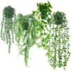 P-87213238660820-20260405141320.webp Unyqoos® Set van vier levensechte hangende kunstplanten voor binnen en buiten decoratie