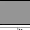 Unyqoos® Wasbare bruine deurmat voor binnen en buiten, en antislip, bruin, 35*75 cm
