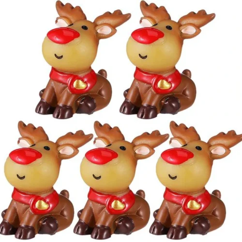 P-87213238687890-20260406093443.webp Unyqoos® Vijfdelige set micro-elandfiguren voor sfeervolle kerstdecoratie