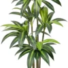Unyqoos® Decoratieve kunstmatige drakenboom voor binnen met zwarte planter